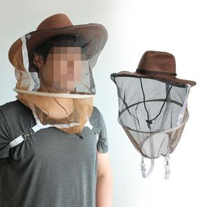 KP 어깨걸이형 카우보이 양봉모자 벌망 벌초 낚시모자