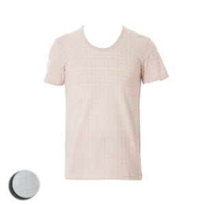 비너스 우수한 통기성 면80수 체크 선염 남성 반팔 런닝 VMV4091A