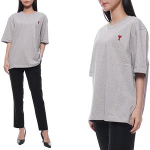 [아미] 24SS 여성 하트 로고 오버 반팔티셔츠 (BFUTS005 726 0951 W 24S)