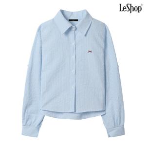 [르샵]롤업 잔스트라이프 셔츠 (DP1BA009A)