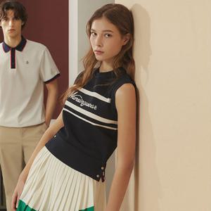 [먼싱웨어][37%OFF]여성 썸머 니트 베스트 다크네이비(MQ222LKV42)