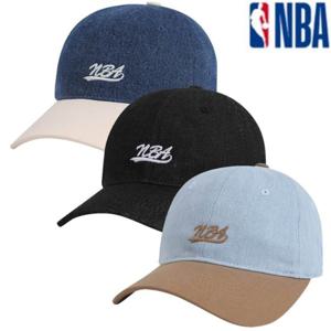 [NBA]N255AP274P GR 남여공용 엔비에이 워싱 데님 투톤 볼캡 모자