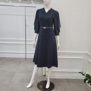 [미니멈]슬리브쉬폰 브이넥 원피스 (MXBAWO3400DVD)_IC