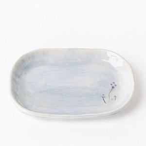 이천도자기 수묵 낮은 타원 찬기 2호 13.5cm 반찬접시 반찬그릇 반찬기 그릇 접시 반찬용접시 한식접시 한