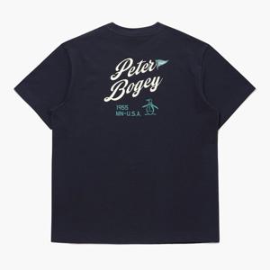 [먼싱웨어][37%OFF]남성 오리지널 프린팅 라운드 티셔츠 다크네이비(MQ221PTS45)