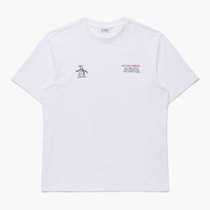 [먼싱웨어][37%OFF]남성 펭귄 로고 라운드 티셔츠 화이트(MQ221PTS4A)