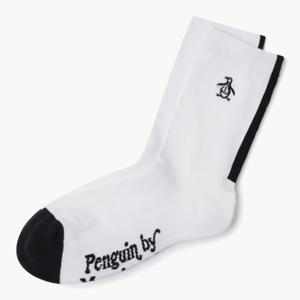 [먼싱웨어][37%OFF]남성 라인 포인트 크루 삭스 화이트(MQ121PSO22)