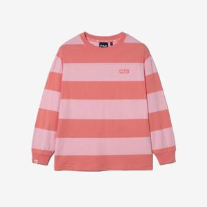 [휠라키즈] 베이직 스트라이프 티셔츠 (FK2RLH1102X_PEH)