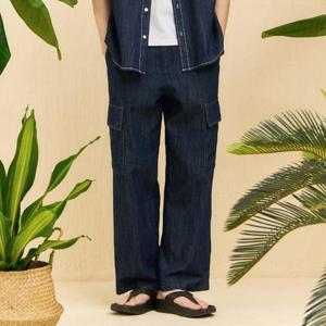 체이스컬트 동백01 밴딩 카고 와이드데님 EBRK2342C04