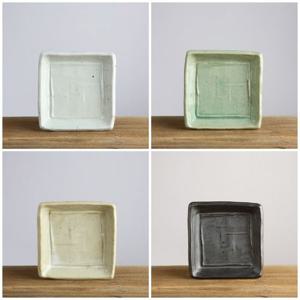 이천도자기 판주물럭 사각찬기 2호 14cm 사각반찬기 사각접시 사각볼 이천도자기 플레이팅식기 사각접시 반