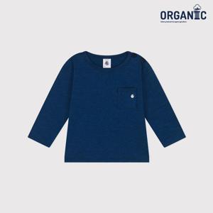 [쁘띠바또]쁘띠바또 오가닉 포켓 슬럽 티셔츠 (NTF41TR23F_DB)