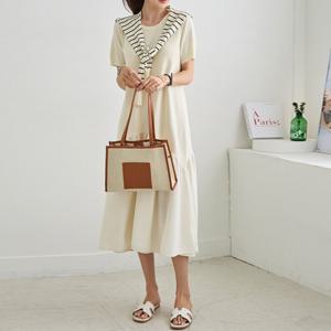 [나크21] 사선 러블리 쉬폰 원피스 NK52-OS-14