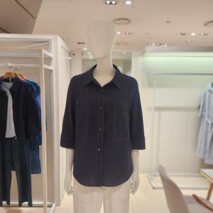 [요하넥스] 포켓포인트 칠부블라우스(Z5B5B201-1)