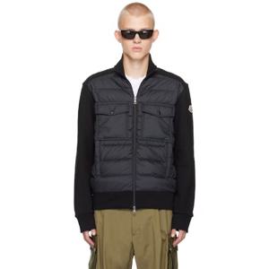 몽클레어 패딩 블랙 집업 다운 재킷 242111M178156