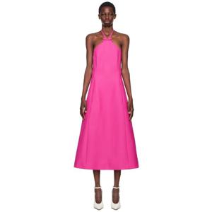 발렌티노 원피스 핑크 크레이프 꾸뛰르 미디 드레스 242476F054000