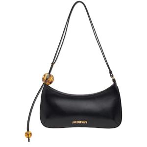 쟈크뮈스 숄더백 블랙 레 클래시크 르 비주 펄 숄더백 251553F048026