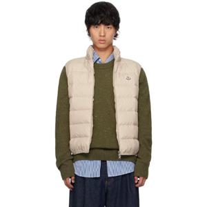 몽클레어 패딩 베이지 콘트린 다운 베스트 242111M178058