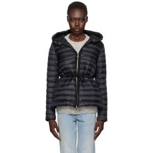 몽클레어 패딩 블랙 라이에 쇼트 다운 재킷 242111F061002