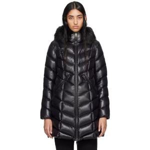 몽클레어 패딩 블랙 풀마러스 다운 코트 242111F061095