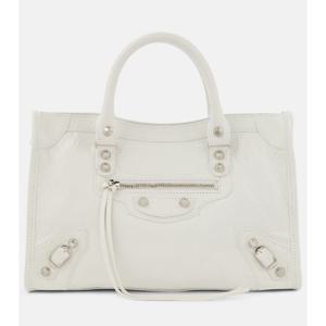 발렌시아가 Le City 스몰 레더 토트 백 P00944289