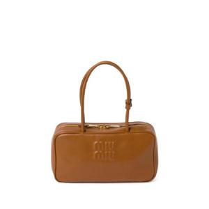 미우미우 보 가죽 토트 백 5BB172VOOO2CRW