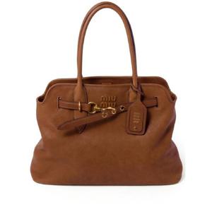 미우미우 아방튀르 나파 레더 미디엄 백 5BG291VOON2BBL