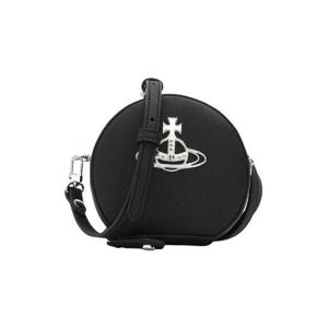 비비안 웨스트우드 사피아노 미니 라운드 크로스바디백 블랙 43030101-S000B-N401
