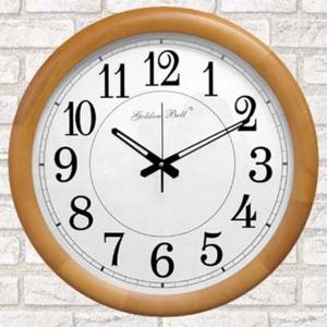 KG5106 500mm 대형 원목 벽시계 브라운