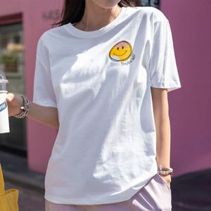 [나크21] 스마일 프린팅 오버핏 반팔티 NK52-TE-51