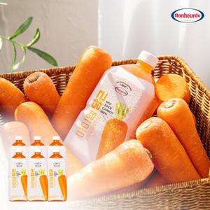 [100% NFC 착즙] 보넬드 아이엠 당근 주스 즙 1L 6개