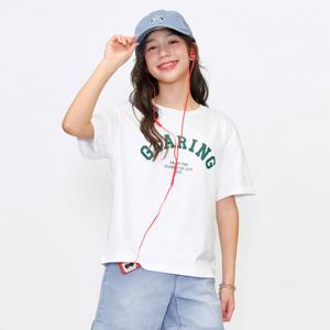 [오션스카이] 여아 포인트 그래픽 반팔 티셔츠-EBJG5851C01