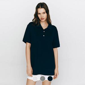 [지오다노/본사] 315506 여 오버사이즈 폴로 반팔티