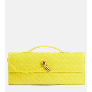 보테가베네타 Andiamo 인트레치아토 레더 클러치 P01067100