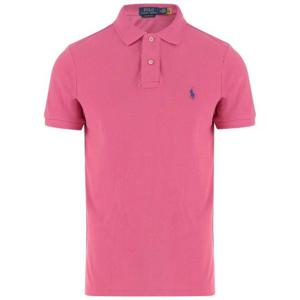 Polo Ralph Lauren 로고 자수 스트레이트 헴 폴로 셔츠 710680784 418 TP934620965