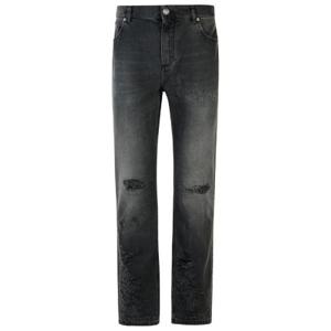 Balmain 디스트레스드 슬림 핏 진 DH1MI043DE68 0PC TP936816829