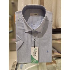 듀퐁셔츠 슬림핏 반팔 SE5MM21HS314SBU 블루 2025신상품