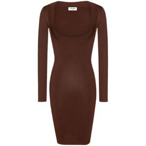 26 SS 생로랑 스퀘어 넥 니트 드레스 782641Y76EO TP432434349