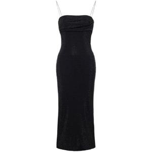 26 SS 필로소피디로렌조 세라피니 크리스털 장식 미디 드레스 A04545725095 TP432156569