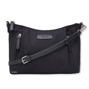 [에스콰이아]25SS 신상 여행 데일리 경량 여성 원단 슬림 숄더 크로스백 ECESHB602BK