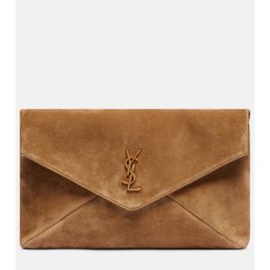 생로랑 Cassandre 라지 스웨이드 클러치 P01082131