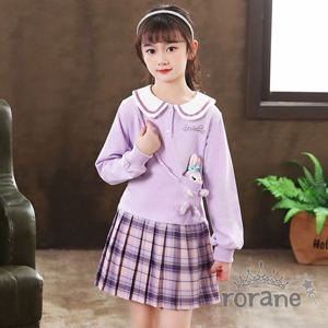 여아 퍼플 래빗 초등 원피스