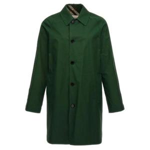 Burberry 리버서블 체크 버튼 카 코트 8080655SP24MOPA B8636 TP934962865