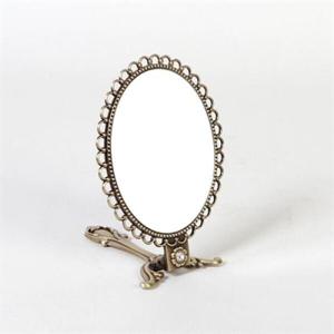 아트박스/크레디스 엔틱메탈 휴대용 양면 손거울-4색상