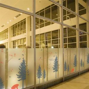 아트박스/낭만창고 dgcn239-비컴 폴-무점착 반투명 창문 시트지