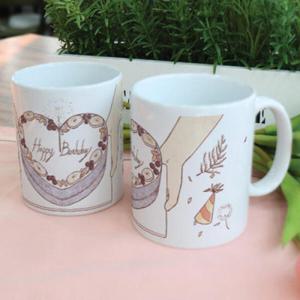 아트박스/꾸밈 if089-디자인머그컵2p-내가주는생일케이크