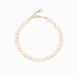 [미니골드] 그레이스펄라운드담수진주비드팔찌BETM4092