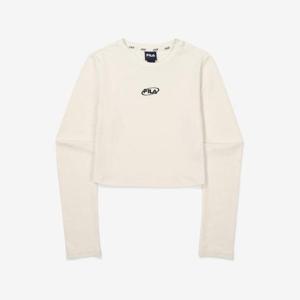 [휠라]헤리티지 크롭 라운드 긴팔티셔츠 (FS2RLF3151F_SAD)