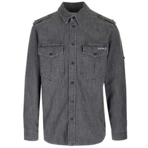 Isabel Marant 로고 자수 롱 슬리브 데님 셔츠 CH0094HAA3G02H 02DG TP944611810