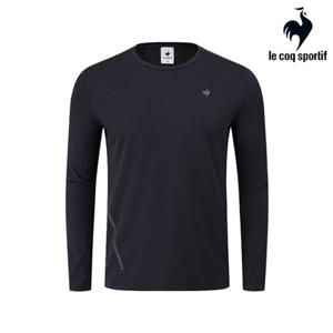 [르꼬끄] 유니 에센셜 레귤러핏 듀얼플렉스 긴팔티셔츠 QQ313ERL71_BLK