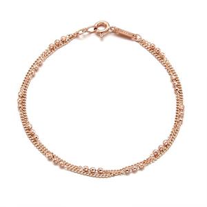 [미니골드] 핑크볼쓰리2선 팔찌BFEM4044